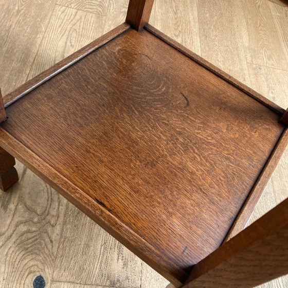 Image 1 of Mesa auxiliar Art Decó. Escuela de Amsterdam.