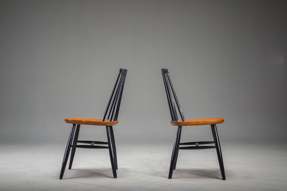 Image 1 of Satz Fanett-Esszimmerstühle von Ilmari Tapiovaara, 1960er Jahre