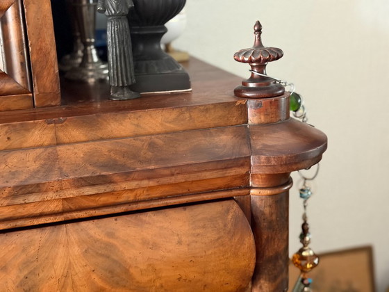 Antique Biedermaier secretary/cabinet ca. 1890 – Wood (photo 9 of 13)