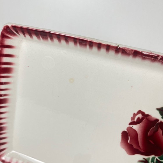 Image 1 of Piatto per torta Sarreguemines e Digoin, "Moka-Prima", 1920/1950