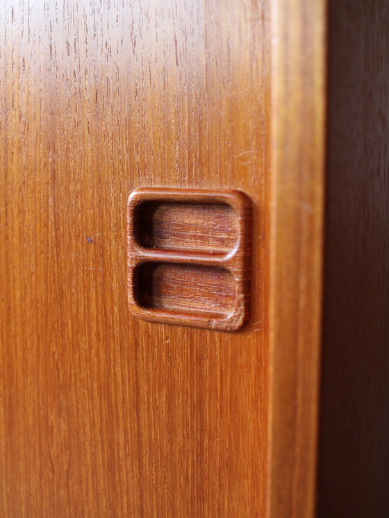 Image 1 of Vintage Danish Teak Sliding Door Wardrobe