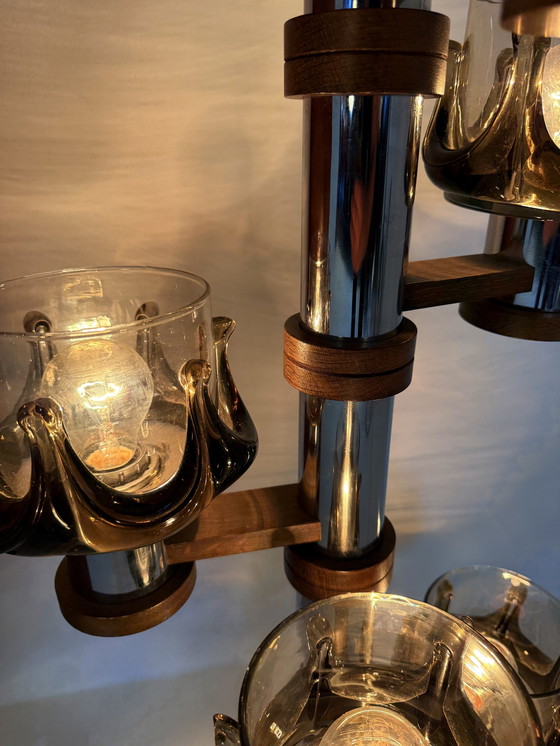 Image 1 of Lampada da terra vintage, Oberglas Austria anni '80