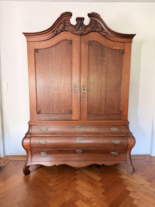 Cabinet ventral antique – kasten, Wood, Brass