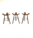 3 sgabelli da bar vintage 'Marbella', Conoform anni '60