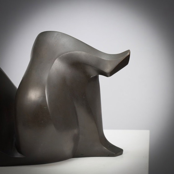 Image 1 of Abstract Bronze Female Sculpture by Francine Govers, 1990s
