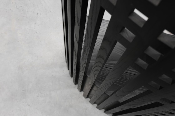Image 1 of Pair of black Mackintosh Willow chairs by Atelier International, Italy 1980s