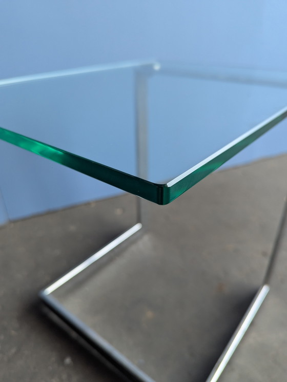 Image 1 of Gebra glass chrome sidetable