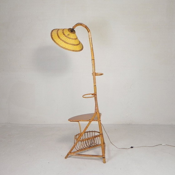 Image 1 of Standing bamboo lamp, 1950s