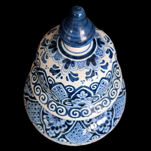 Delphic blue vase