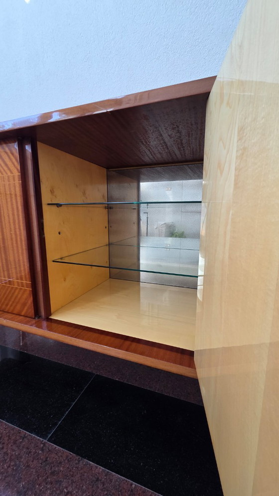 Image 1 of Complete vintage Mid-century Modern dining set with sideboard, table, and 8 chairs