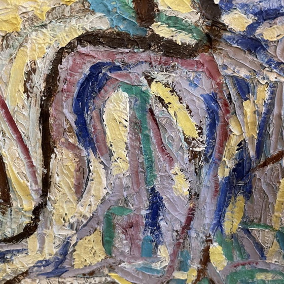 Urbain Herregodts, Composizione Astratta, 1962, Olio su Tavola – Dipinti e disegni (photo 2 of 14)