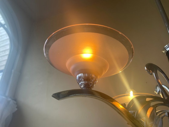 Image 1 of Lámpara colgante Lámpara de techo Lámpara Loros art decó 1940 Francés