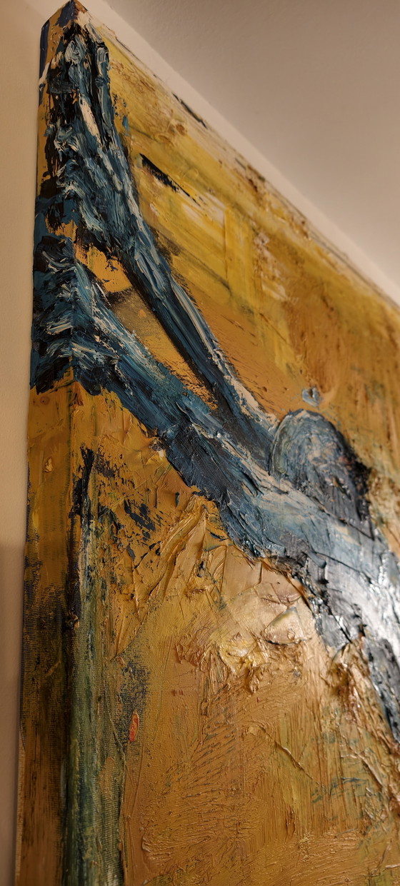 Image 1 of Vintage Monumentales Originalgemälde Quo Vadis XVIII 140x120cm / Monumental Original Painting Contemporary Expressionism