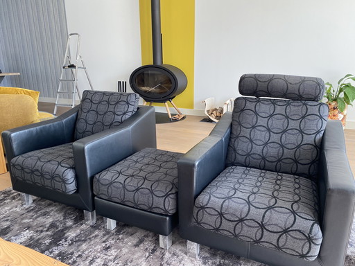 Leolux Antonia Royal Bankstel Incl. Hocker