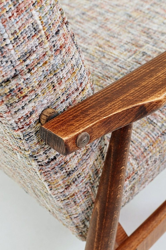 Image 1 of Scandinavische fauteuil veelkleurig gebreid boho-design van H.Lis ste