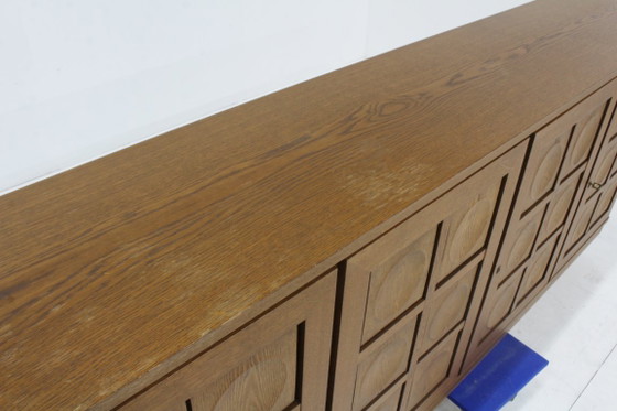 Vintage Brutalist Sideboard 1970s Gerhard Bartels – Wood (photo 8 of 10)