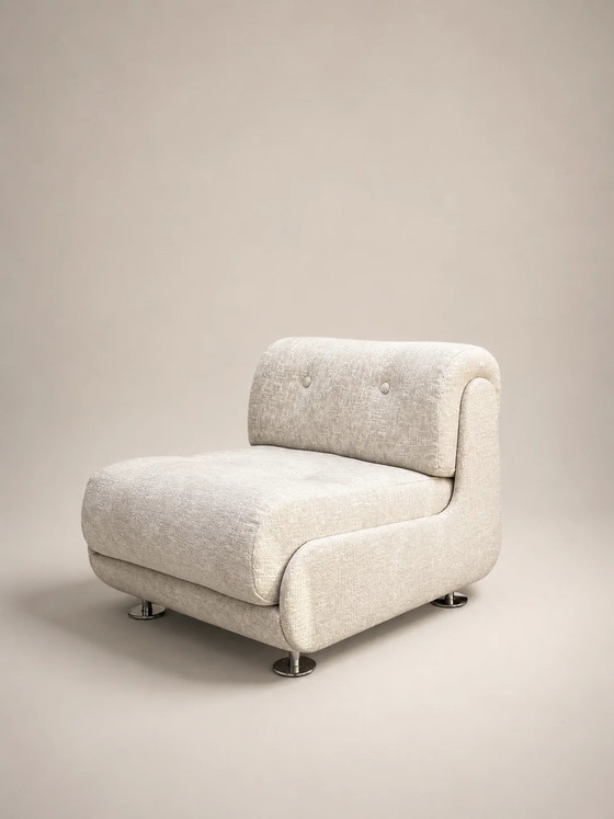 Vintage Space Age lounge fauteuil – Metal (photo 3 of 6)