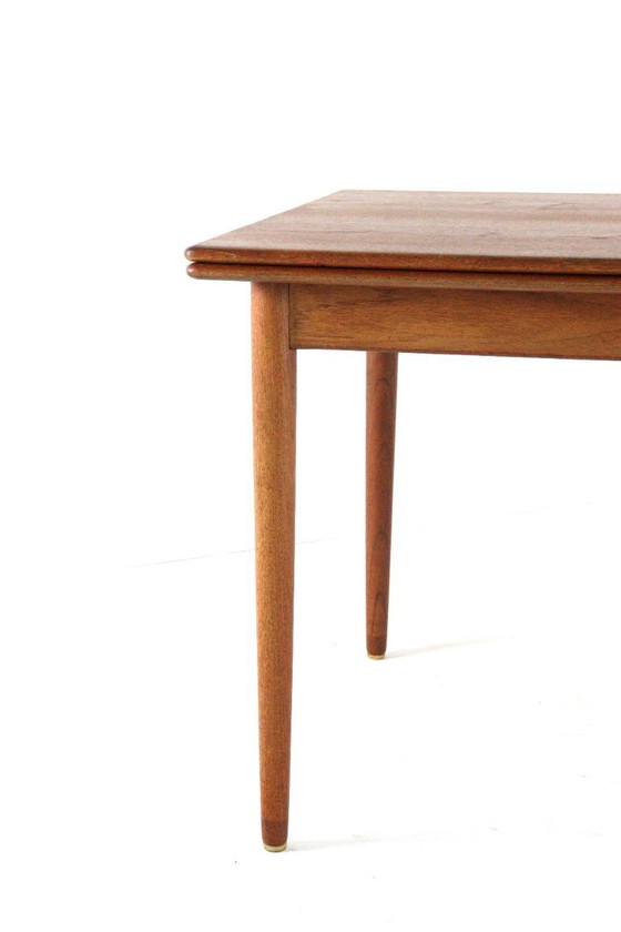 Image 1 of Rectangular extendable dining table 'Flovt' vintage Danish design