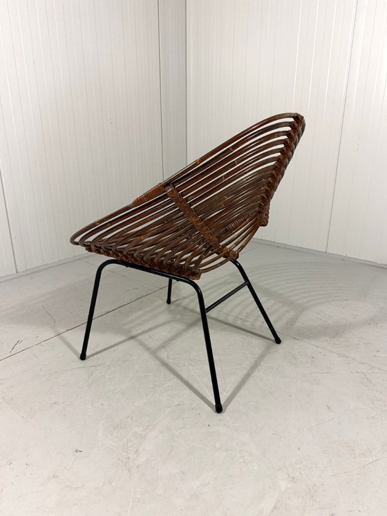 Image 1 of Rotan fauteuils van Rohé Noordwolde, Nederland 1960’s