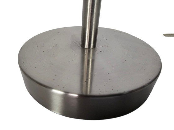 Image 1 of Table lamp - Stainless steel - Opaline - Space Age - 90s