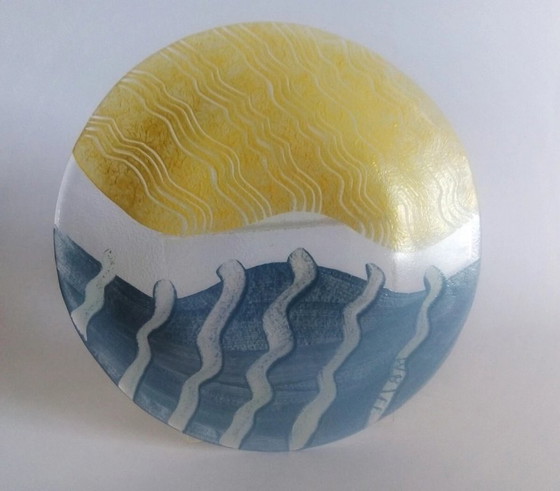 Monica Backstörm 'Tonga' decorative plate Kosta Boda 1998 Sweden – Decorative Objects, Glass (photo 5 of 6)