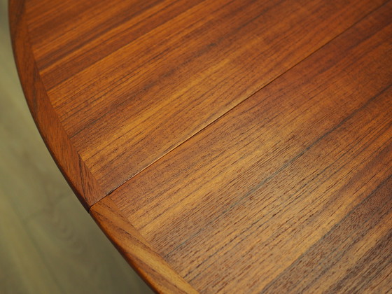 Image 1 of Table ronde en teck, Design danois, années 1960, Fabricant : Gudme Møbelfabrik, Designer : Ole Hald