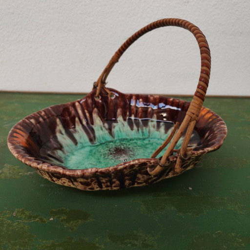 Bol de service vintage Fat Lava en céramique d'Allemagne de l'Ouest 545