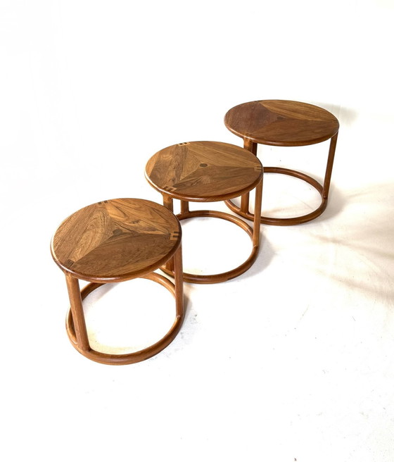 Image 1 of Vintage Danish teak mimiset coffee table '70