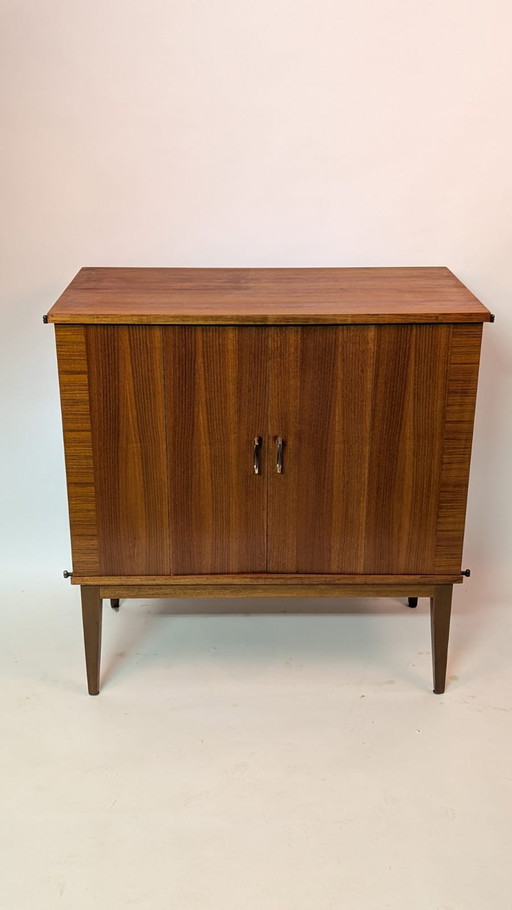Vintage Mid-Century cabinet with hinged doors