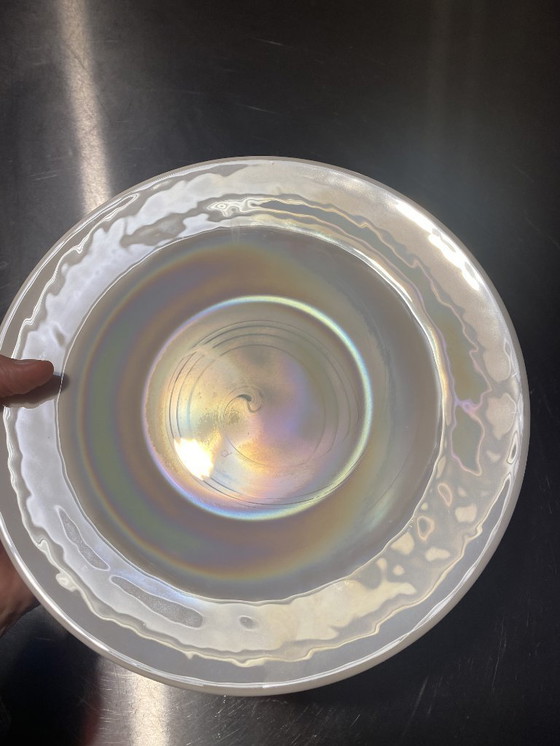 Image 1 of 12 Murano glass and mother-of-pearl design plates