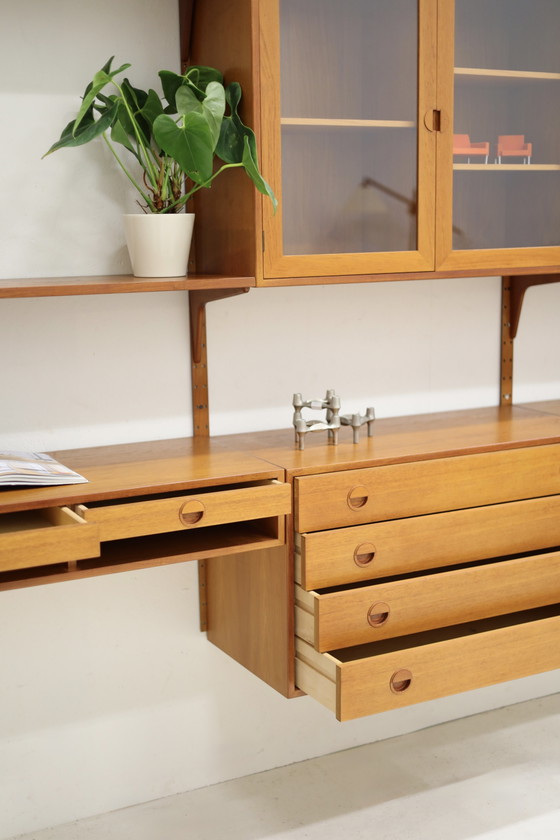 Image 1 of Wandsysteem Teak, Hansen en Guldborg Jaren 60