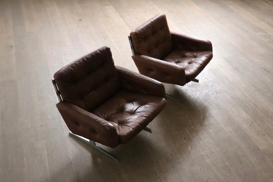Image 1 of Paire de fauteuils Caravelle par Paul Leidersdorff, Danemark 1965