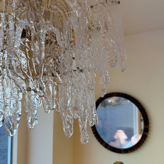 Image 1 of Murano ‘ice glass’ kroonluchter van Zeroquattro Milano