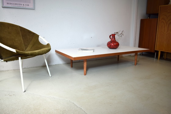 Image 1 of Large 1950s Coffee Table Vintage Coffee Table Mid Century Table 