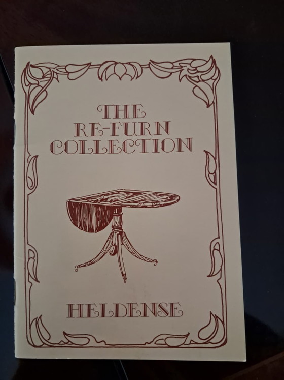 Juego de comedor clásico Heldense "Re-Furn" – Caoba con 4 sillas – Incluye recibo de compra original (1990) (photo 4 of 11)