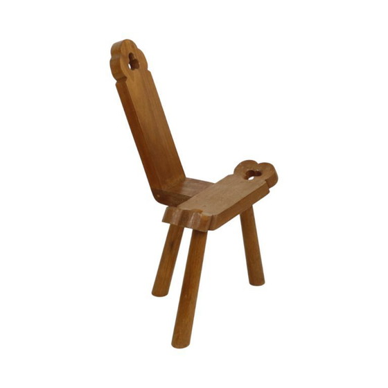 Image 1 of Brutalistischer Dreibeinstuhl aus der Mitte des 20. Jahrhunderts