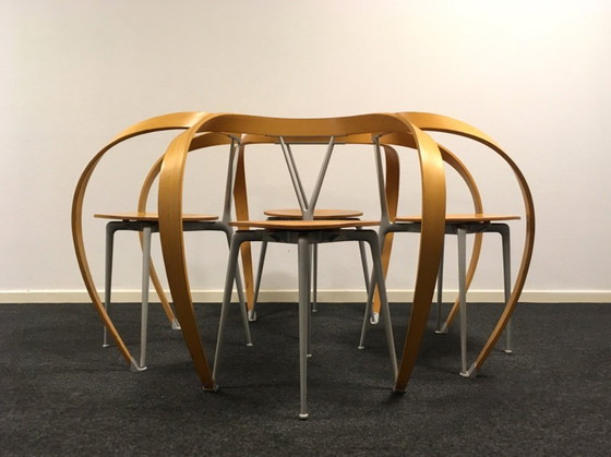 Image 1 of Andrea Branzi für Cassina – 4 Stühle, Modell Revers