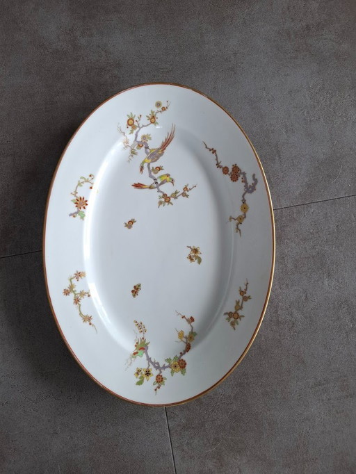 Vintage porcelain bowl with bird decoration Richard Ginori – servies