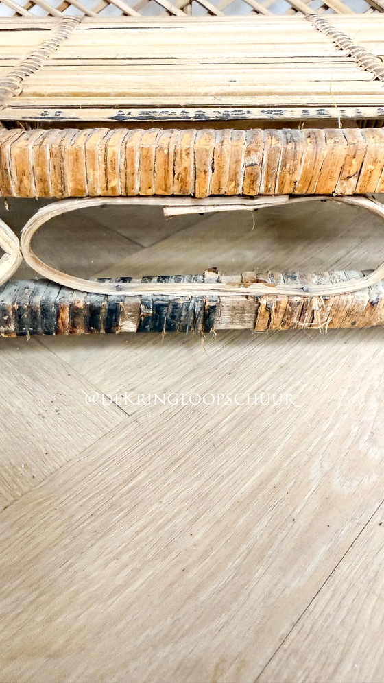 Mobile ad arco vintage in rattan con motivo a raggiera – Armadi a muro, Bamboo (photo 8 of 8)