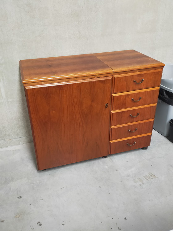 Image 1 of Vintage Cabinet For Sewing Machine