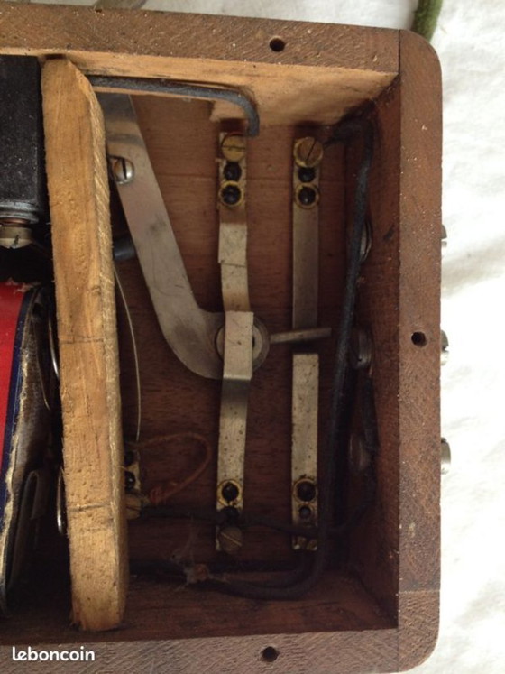 Image 1 of Telefono Antico in Legno, Auricolare Siemens & Halske, 1900 circa