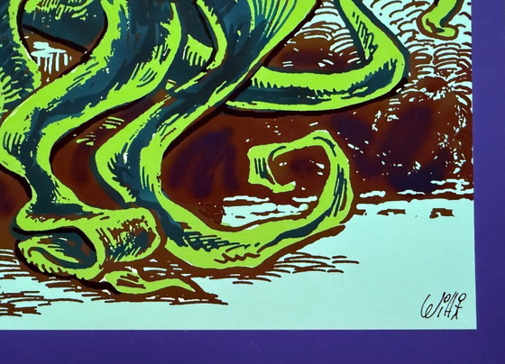 Image 1 of Michael Wittmann: Bouquet, year 2020.  Hand signed and signed with archiv. Giclée on Hahnemühle Velvet.