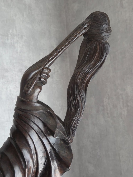 Image 1 of 19th century Asian deity sculpture - Hardwood - (ref 4105)