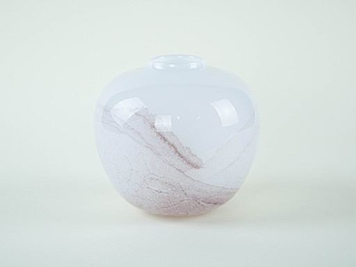 Glass vase, Danish design, 1970s, made in Denmark