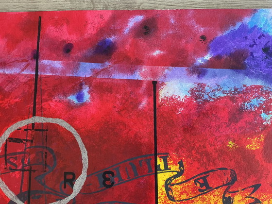 Image 1 of Piotr Konkel - tríptico ‘Abrazo’ - serigrafías sobre tabla