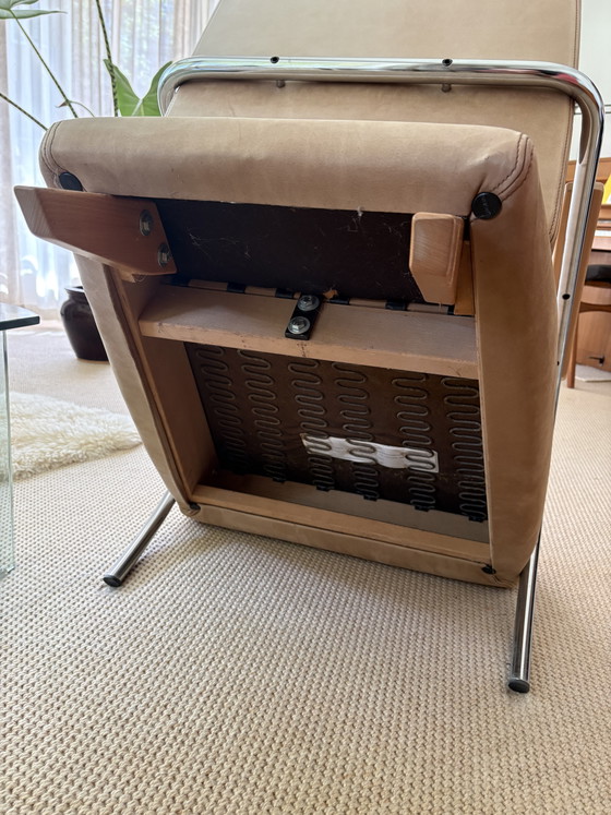 Fauteuil Lotus 5470 | Jan Des Bouvrie | Cuir souple beige – Gelderland, Leather (photo 8 of 8)