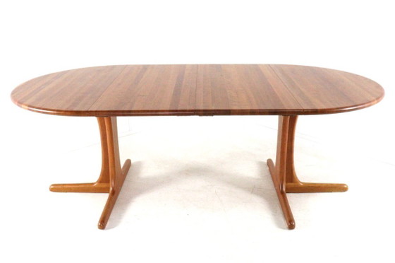 Round 2x extendable Danish dining table vintage – Wood (photo 14 of 18)