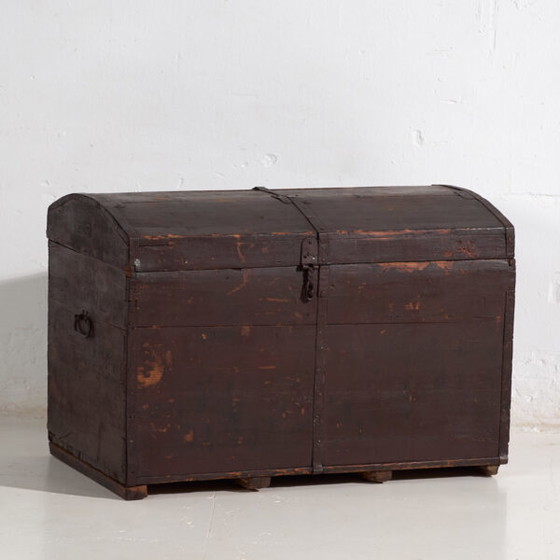 Kleine donkergekleurde antieke kist (ca. 1900) #21 – Ladekasten, Rustic (photo 5 of 40)