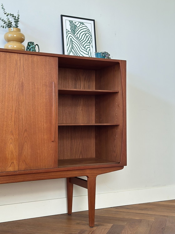 Vintage highboard Danish buffet cabinet teak wood 1950s/60s/70s – Sideboard cabinet (photo 12 of 15)