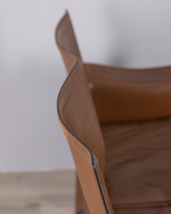 Image 1 of 1970s leather sofa, 'korium' designed by Tito Agnoli for Matteo Grassi